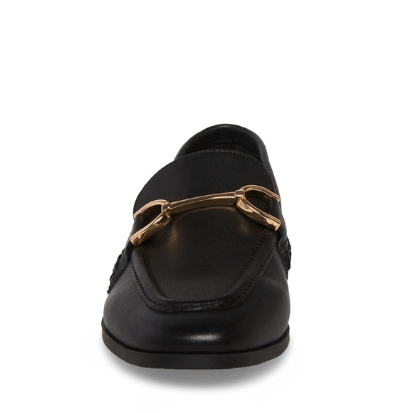 Steve Madden Black Leather Loafers - Picture 10 of 14